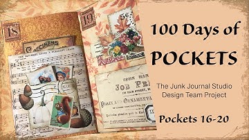 Make a Pocket Idea Book with me... Pockets 16-20 - #DTPThejunkjounalstudio