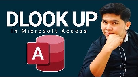 How to use DLookUp Function in Microsoft Access | Edcelle John Gulfan