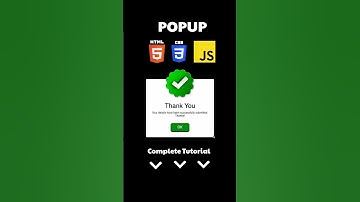 Popup Using HTML CSS JavaScript #shorts