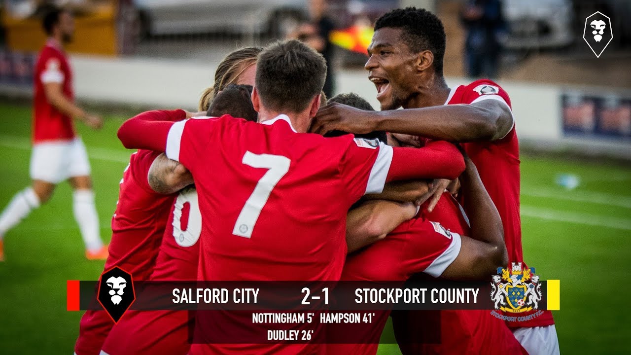 national league volley Salford City 2-1 Stockport County - National League North 15/08