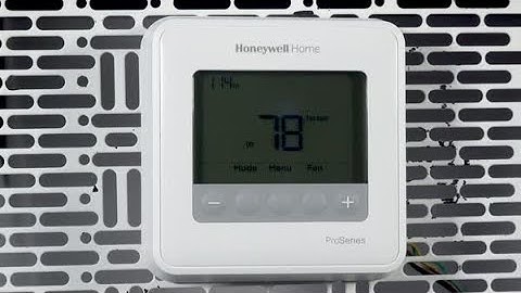 How to navigate functions on the T4 Pro thermostat - Resideo
