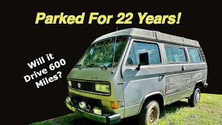Forgotten 1987 Volkswagen Vanagon Syncro Westfalia- Will it RUN AND DRIVE 600 Miles after 22 YEARS?