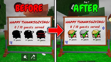 How To COMPLETE The New Thanksgiving Challenge SOLO in 99 Nights In The Forest!! 