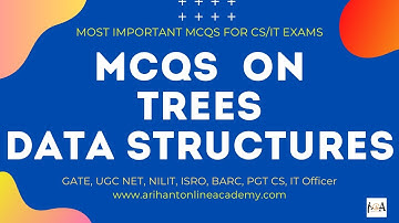 TREES - Data Structures | Important MCQs (Detailed Solutions) For All Computer Science Exams | DSA