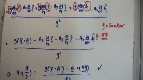 Vector Calculus for Electromagnetism 23 : Vector Quotient Rule 2