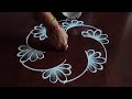 2 beautiful daily kolams  53 dots easy rangoli designs