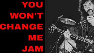 You Won't Change Me Jam Black Sabbath Style Guitar Backing Track (D Minor) chords sheet