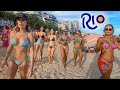 Rio De Janeiro Leblon Brazil 🇧🇷 BUSY CARNIVAL BEACH PARTY film February 2021 No Lockdown