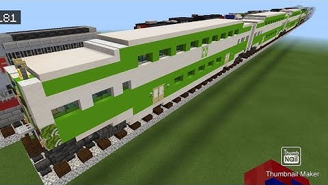 Minecraft Go Transit bi level coach and cab car tutorial