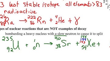 Ch  19 Nuclear 2 a Decay, fission, fusion