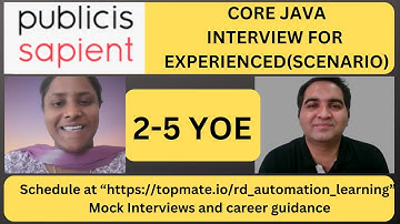 Publicis Sapient Java Interview Questions | Publicis Sapient Java Interview Questions