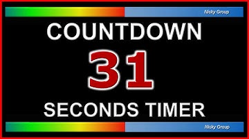 ⏰ 31 Seconds Timer - Countdown Full HD 1080p - Background Relaxing Music