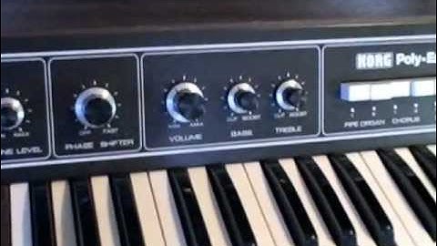 Korg PE-2000 And Korg Delta Vintage Synth