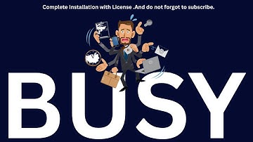 🔧 Complete Installation of BUSY with License Key of 2025 | Step-by-Step Guide 🔑 #ATGR #AGR #busy