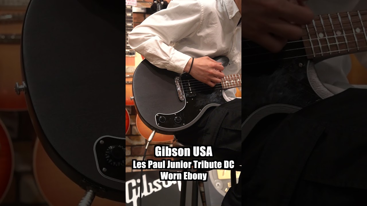 Gibson USA / Les Paul Junior Tribute DC Worn Ebony 【イシバシ楽器