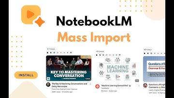 YouTube to NotebookLM: Import, Split, and Summarize Instantly