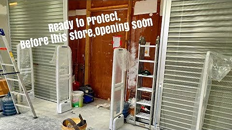 JD.ID STORE : Final Testing Our 2 set EAS Gate Anti-Theft System AM 58 KHZ after installation