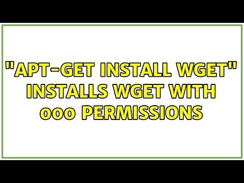 'apt-get install wget'