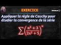 Mathsclic exercice  convergence dune srie  termes   rgle de cauchy 23225