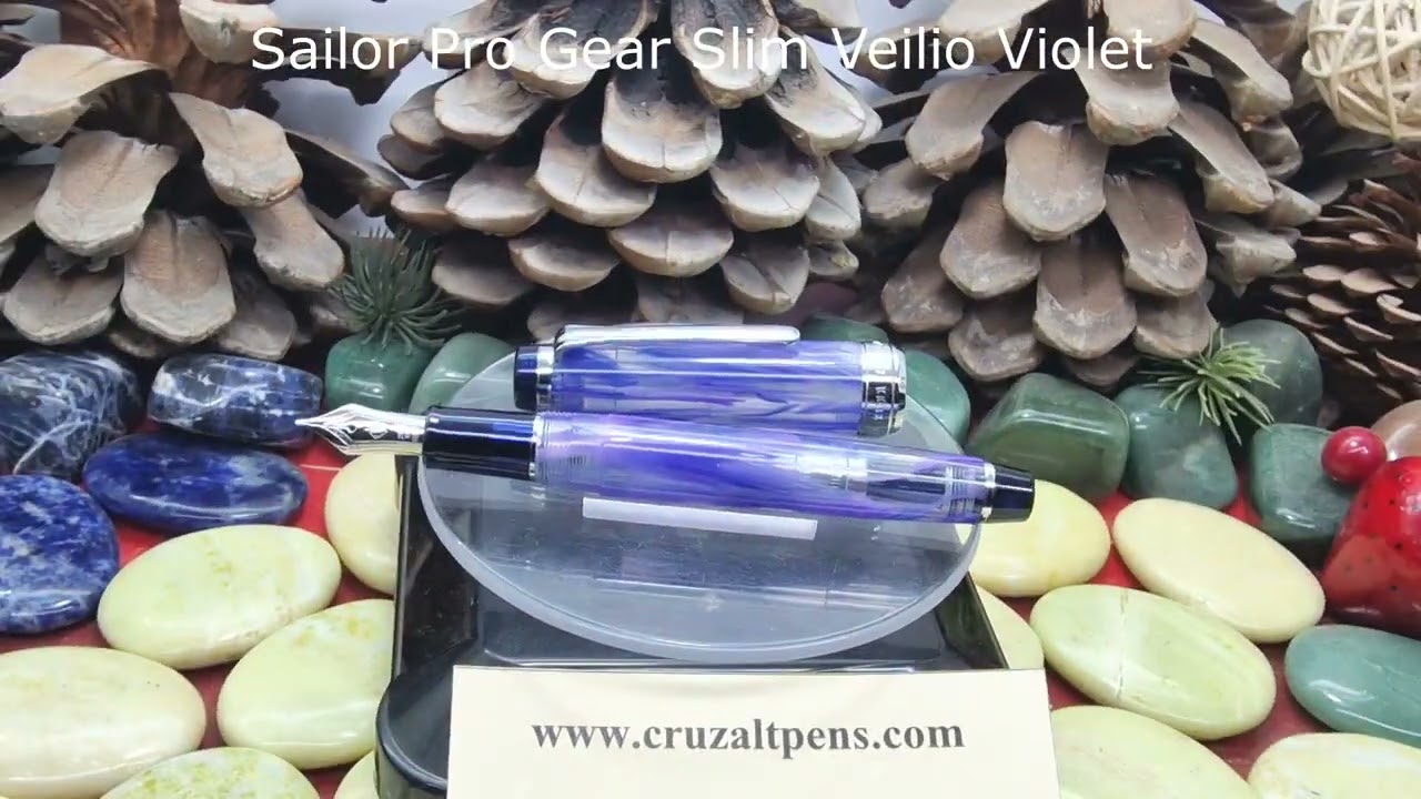 Cruzaltpens - Pluma Estilográfica Sailor Pro Gear Slim Veilio Violet