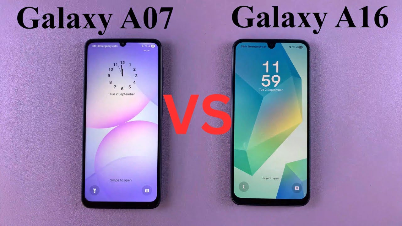 Samsung Galaxy A07 VS Samsung Galaxy A16