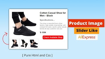 E-Commerce Product Image Slider Using Html and CSS | Product Image Slider Like Aliexpress - Flipkart