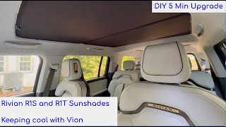 Rivian R1S and R1T Sunshades by Vion