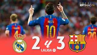 Real Madrid 2 x 3 Barcelona ● La Liga 16/17 Extended Goals &amp; Highlights with Stadium Sound ᴴᴰ