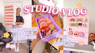 Building a new market display & making new product designs | Studio Vlog 49 | Small business vlog