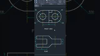 Autocad 2d drafting #solidworks #autocad #fyp