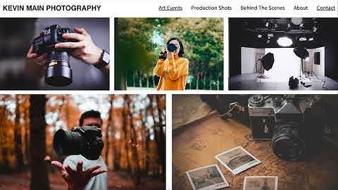 Initial HiFi Desktop Prototype - Photography Website Project