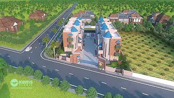 3D Bungalow Walkthrough Animation