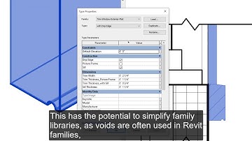 Revit 2021: Void Cuts Family Geometry Type and Instance Parameters