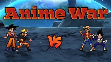 Naruto (all form) & Goku LB (all form) VS Luffy (all form) & Vegeta (all form) in Jump Force Mugen 😱