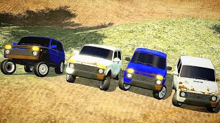 Peredoklu Ni̇va İle Offroad Eledi̇k - Car Parki̇ng Multi̇player