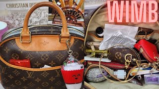FLYBOO FAVORITES: WHAT'S IN MY BAG LOUIS VUITTON TROUVILLE! VINTAGE BAG #4