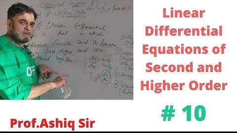 Linear differential equations with constant Coefficients # 10