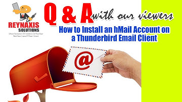 How to Install an hMail Account on a Thunderbird Email Client #thunderbird #hmailserver #email
