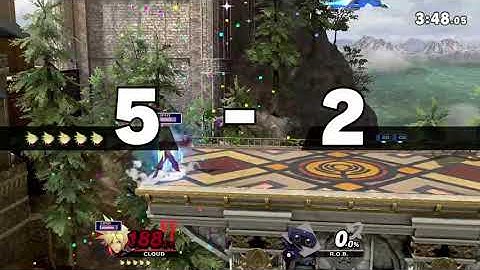 Smash Ultimate - Cloud vs Level 9 CPU R.O.B.
