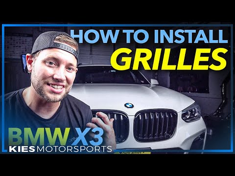 How to install BLACK BMW G01 X3 Kidney Grilles and get rid of the chrome! Great X3 Mod!