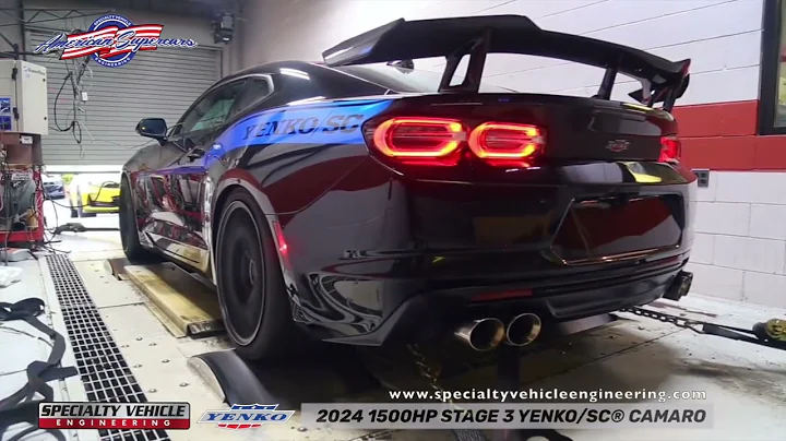 2024 Stage 3 YENKO/SC® Camaro in Black with Azur Blue graphics