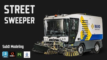Street Sweeper 3ds max Subd Modeling part 03