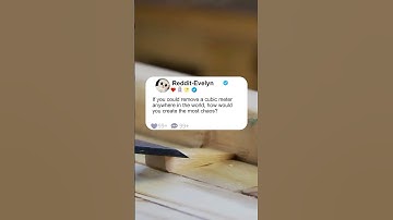 #redditIf you could remove a cubic meter anywhere in the world, how would you create the most chaos?