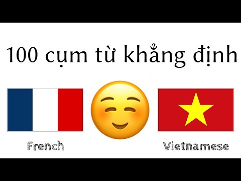 100 cụm từ khẳng định +  lời khen - Tiếng Pháp + Tiếng Việt - (người bản ngữ)