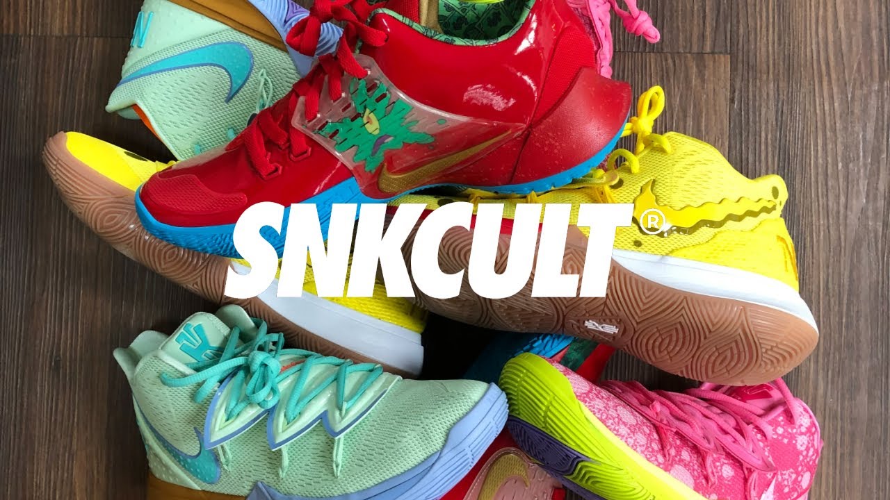 kyrie 5 spongebob Sneakers Carousell Singapore