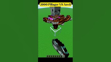 2000 Pillager vs Anvil #minecraft