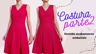 COMO COSTURAR VESTIDO EMBUTIDO COM SAIA 6 PANOS │VIVIANE PRATES