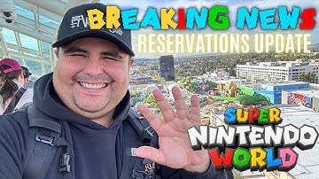 Super Nintendo World Pass Member Reservations Update