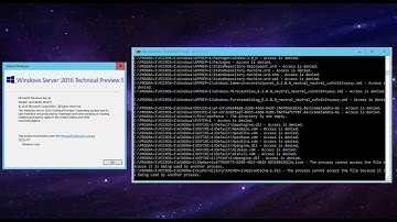 Destroying Windows Server 2016 Build 10527!