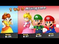 Mario Party 10 - Peach vs Mario vs Luigi vs Daisy - Haunted Trail